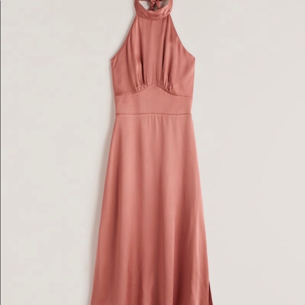 Abercrombie & Fitch satin midi dress